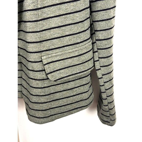 NWOT Anthropologie Dolan Knit Blazer Olive w/ Black Stripes Sz XS PETITE - Picture 4 of 5